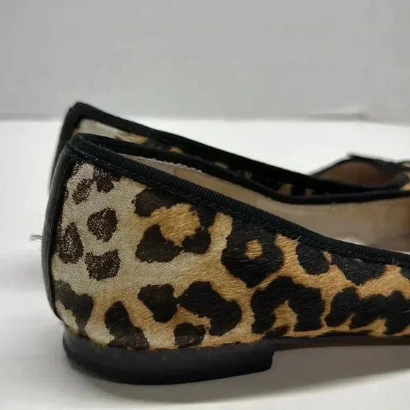Sam Edelman Sara Ballet Flats Pony Hair Cap Toe Leather Slip On Shoes Size 7 - Picture 5 of 12